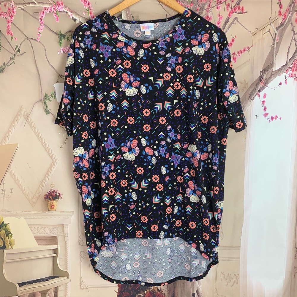 Lularoe Erma Multi Color Floral High Low